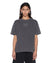 WOMENS  STACKED STITCH OH G SS TEE CHARCOAL OVERSIZED TEES