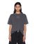 WOMENS  STACKED STITCH OH G SS TEE CHARCOAL OVERSIZED TEES