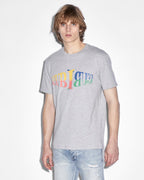 Mens Crossroads Kash Ss Tee Grey Marle Regular Tees - Grey