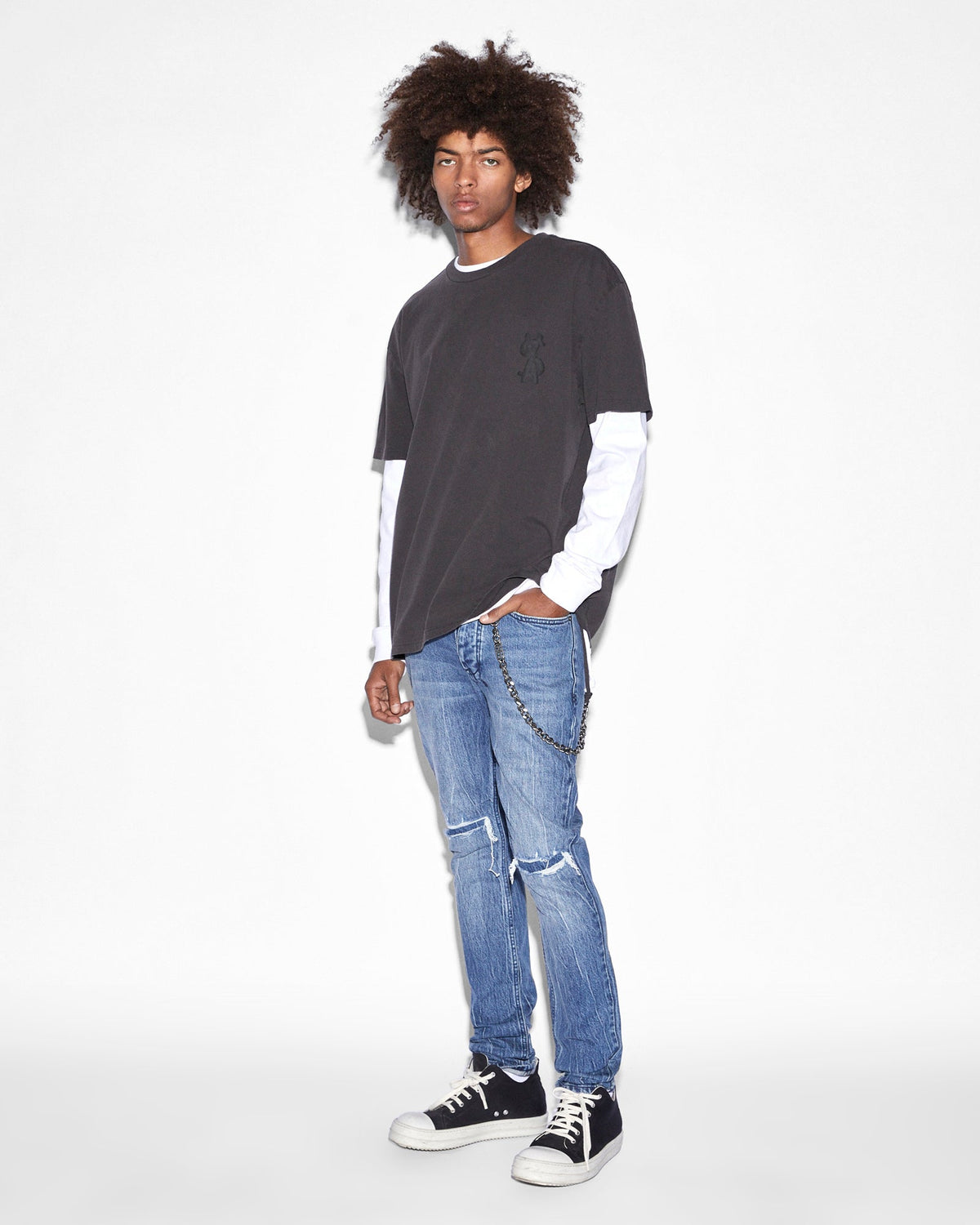 Mens Van Winkle Bluuu Skinny Denim Jeans - Denim