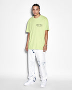 Mens Enjoy Biggie Ss Tee Daylite Oversized Tees - Green