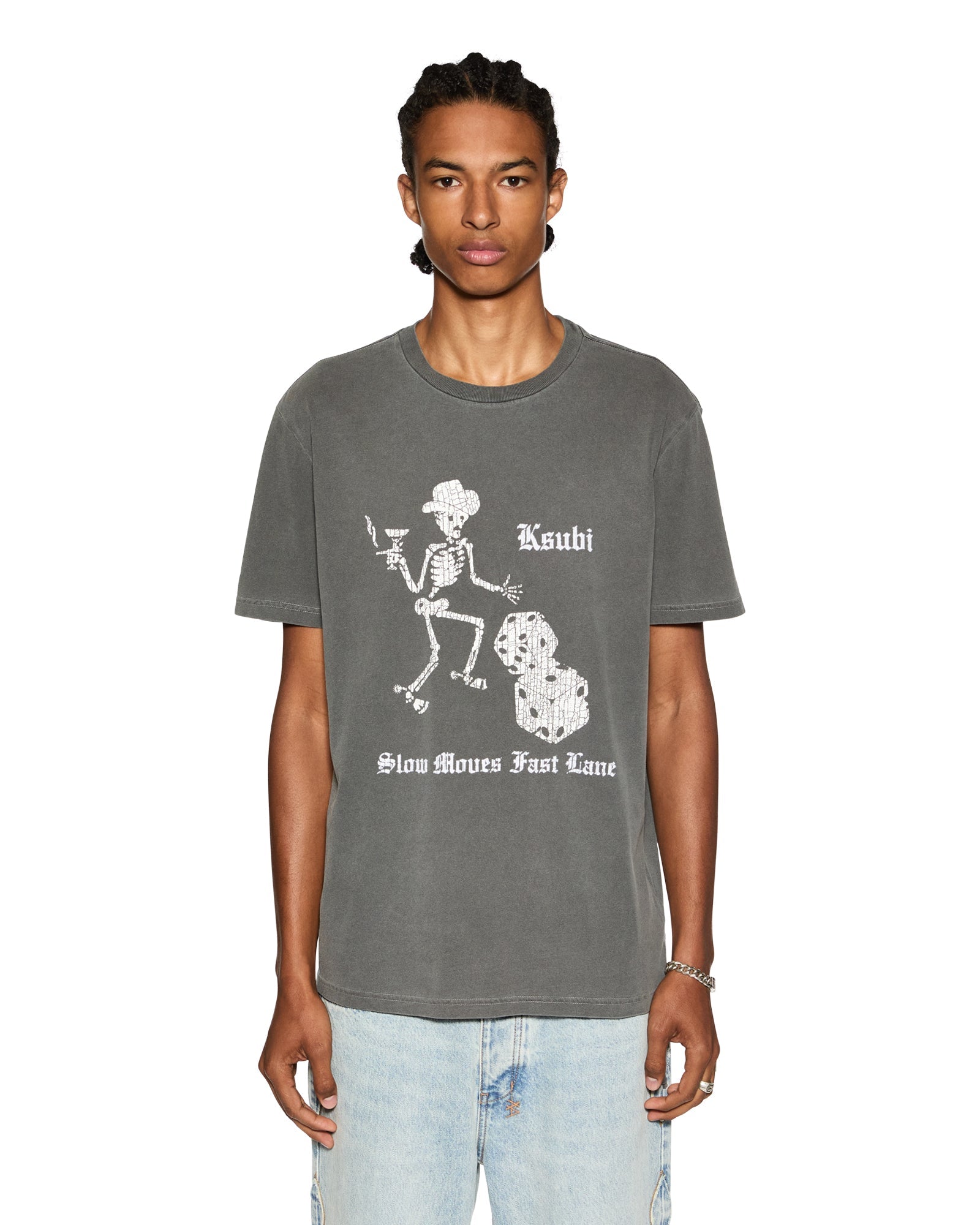 MENS  FAST MOVES KASH SS TEE SMASH BLACK REGULAR TEES