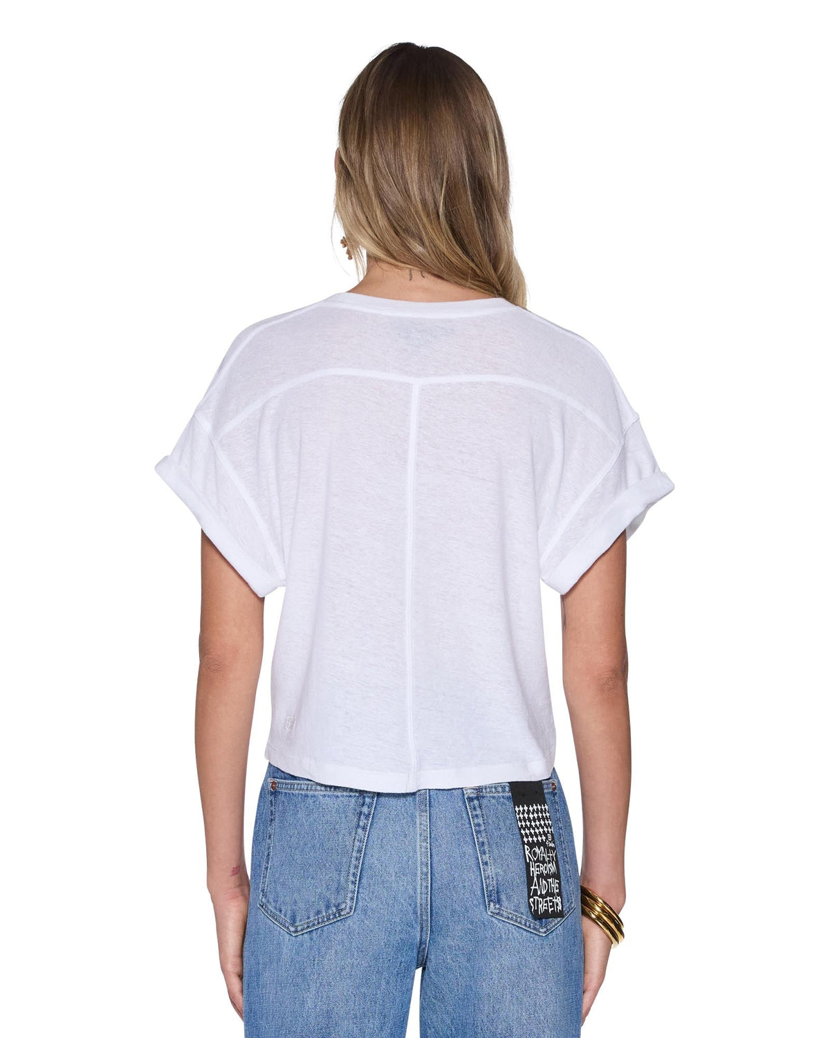 Womens Legends Ss Tee Vintage White/multi Slim Tees - White