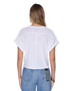 Womens Legends Ss Tee Vintage White/multi Slim Tees - White