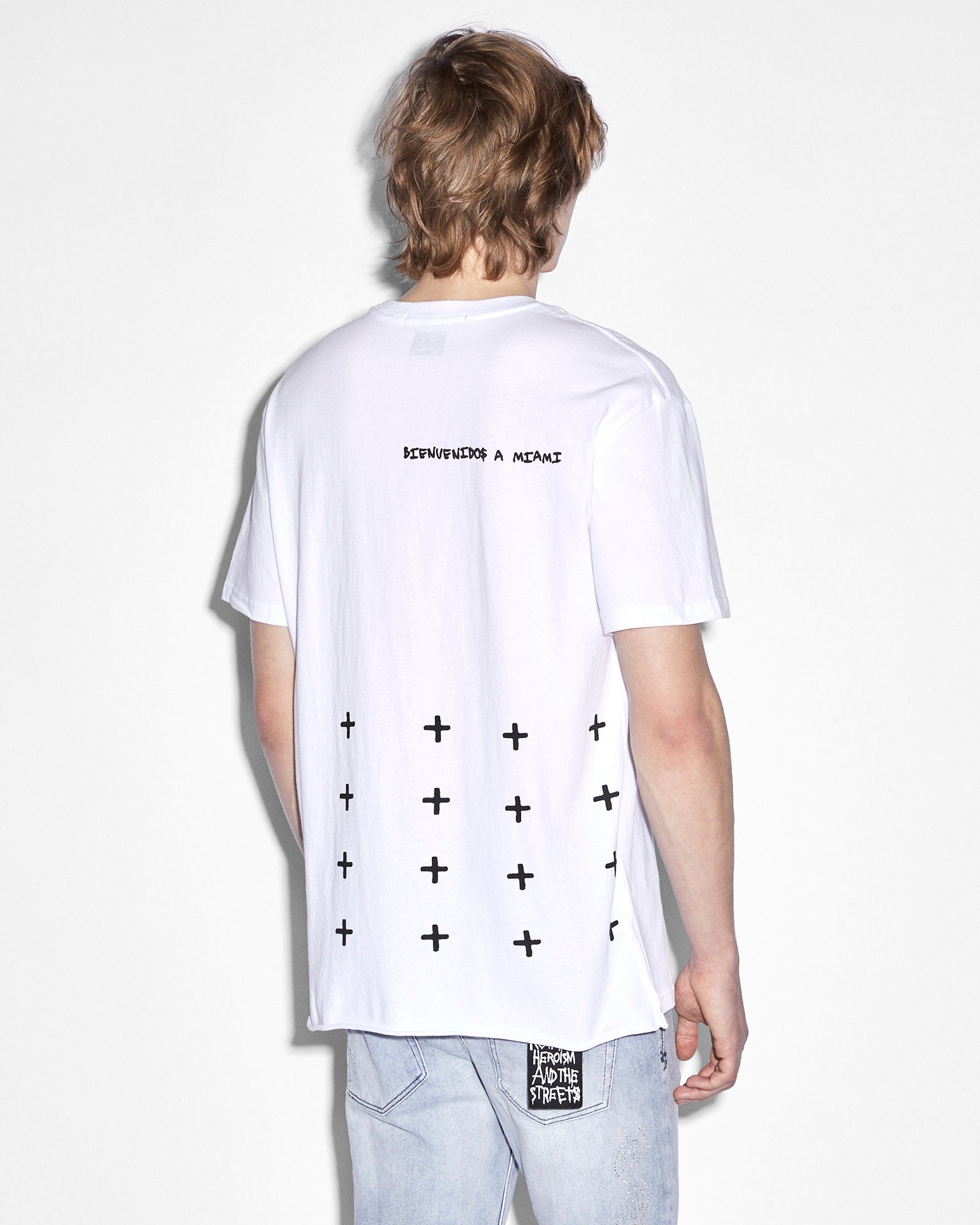 MENS  MIAMI 4X4 BIGGIE SS TEE TRU WHITE OVERSIZED TEES