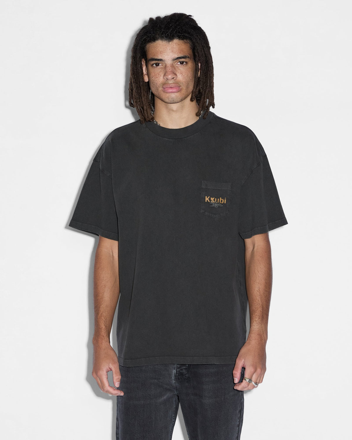 MILLS POCKET SS TEE FADED BLACK