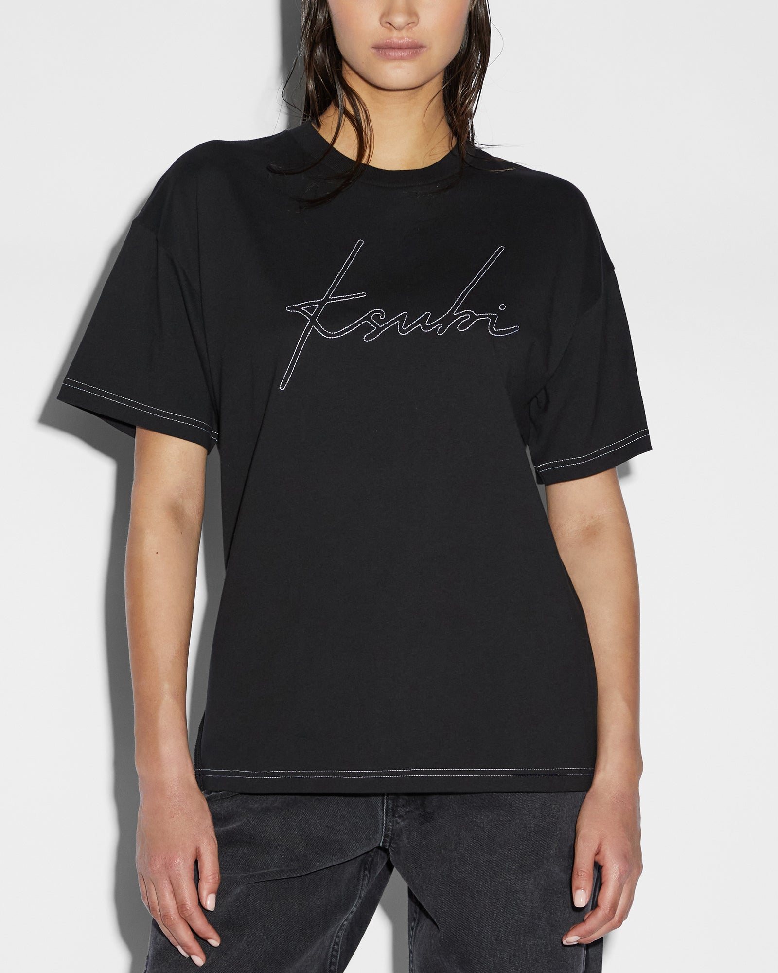 SCRIPT OH G SS TEE BLACK