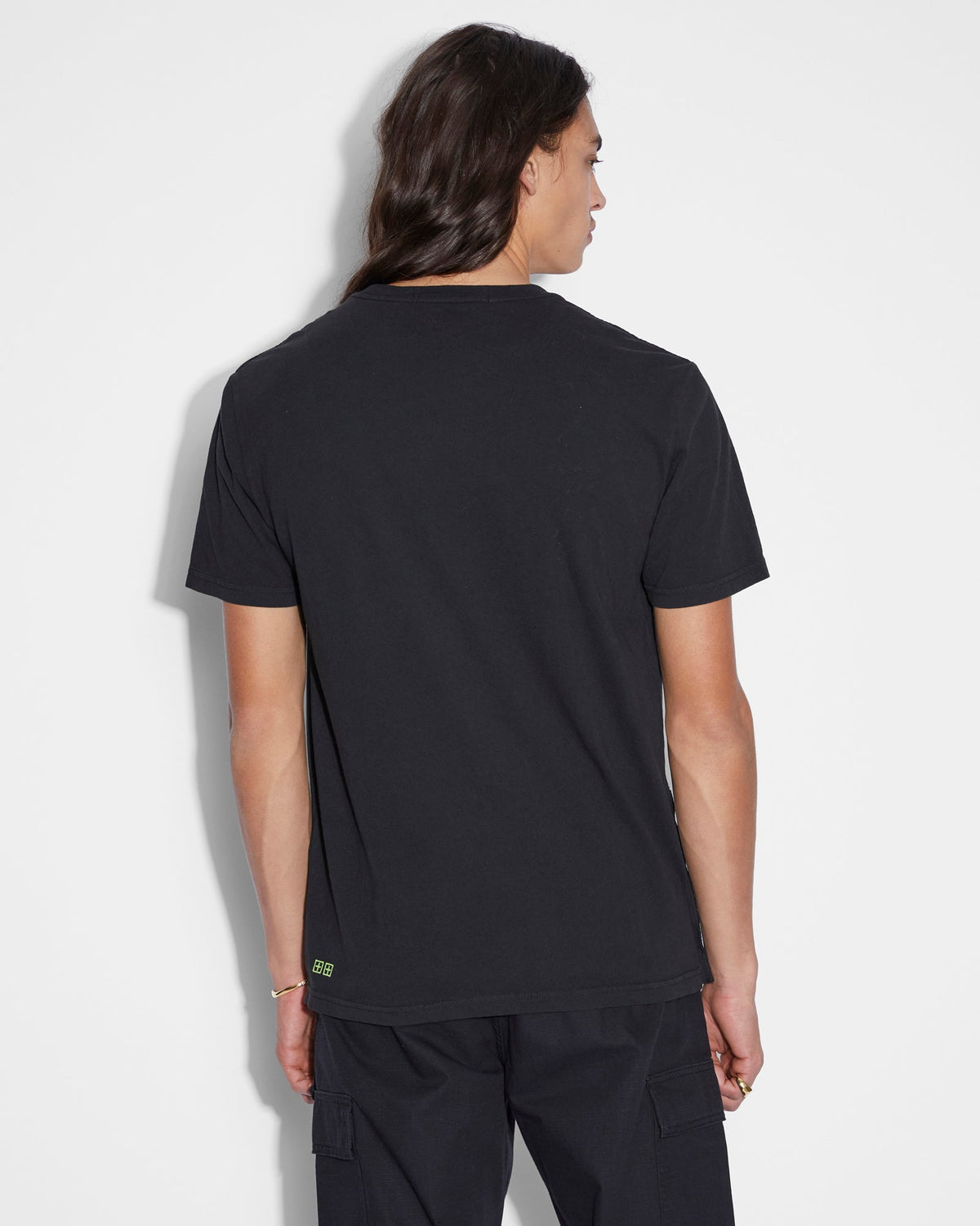 Mens Shephard Kash Ss Tee Jet Black Regular Tees - Black