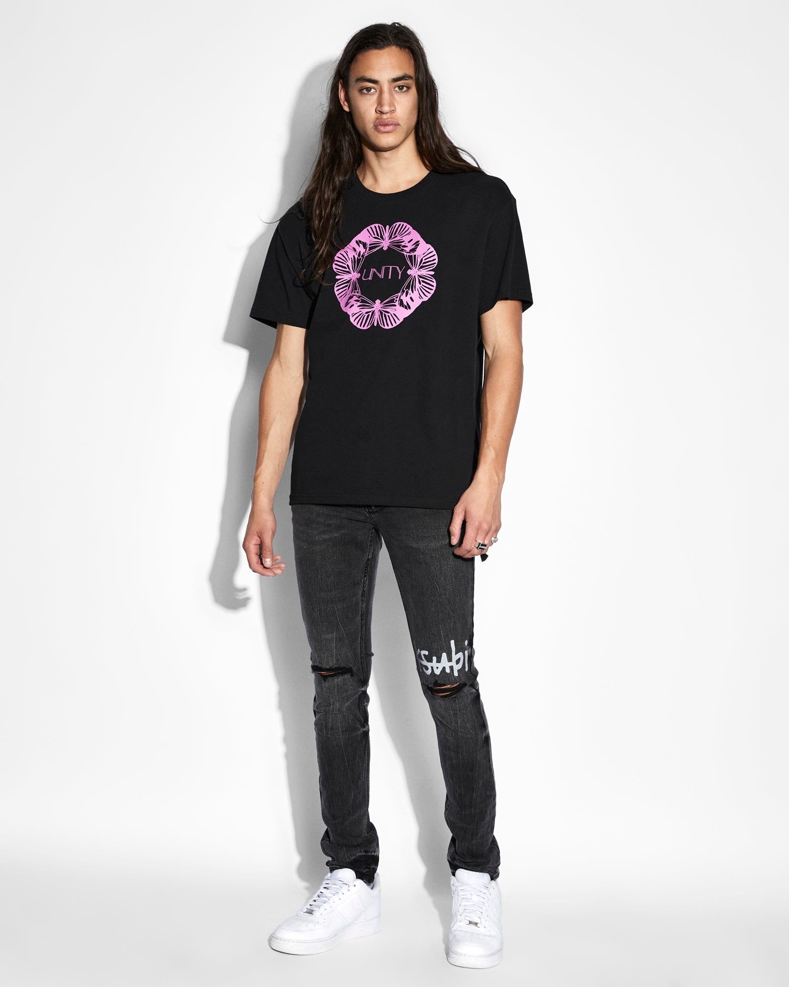 MENS  UNITYFLY BIGGIE SS TEE BLACK OVERSIZED TEES