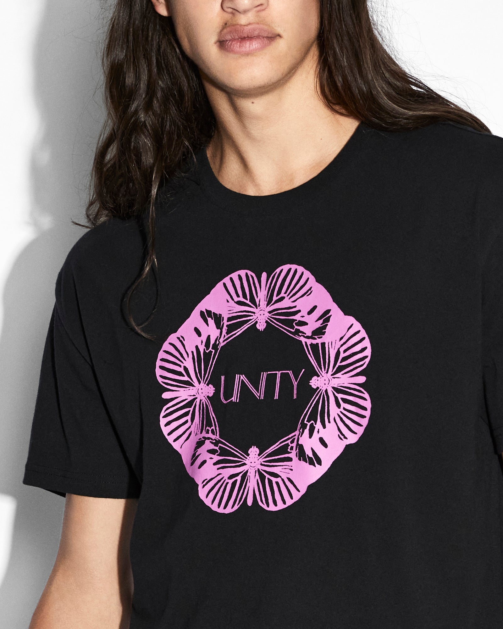 MENS  UNITYFLY BIGGIE SS TEE BLACK OVERSIZED TEES