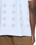 MENS 4X4 PAISE BIGGIE SS TEE WHITE RED TEES