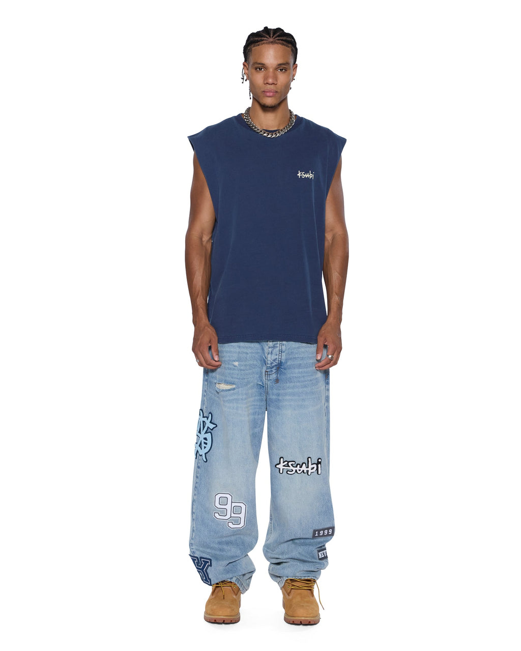 MENS ALL DAY BIGGIE CUT OFF TEE DEEP TEES