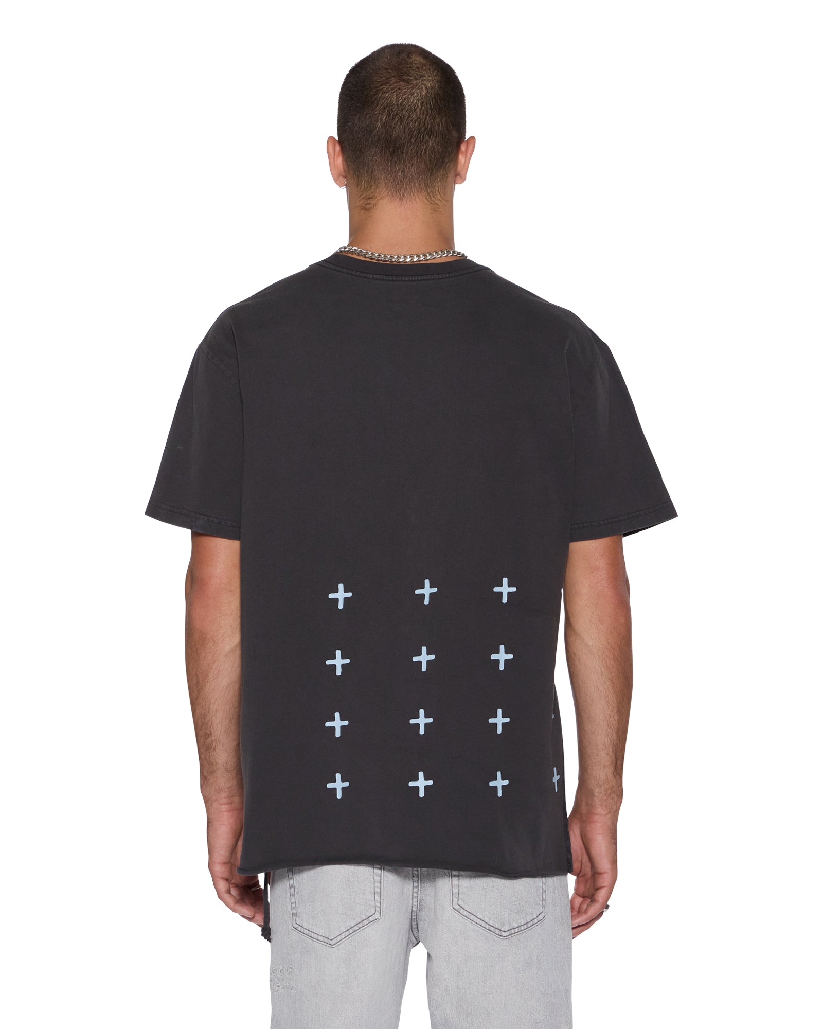 MENS ALLDAY BIGGIE SS TEE FADED BLACK OVERSIZED TEES