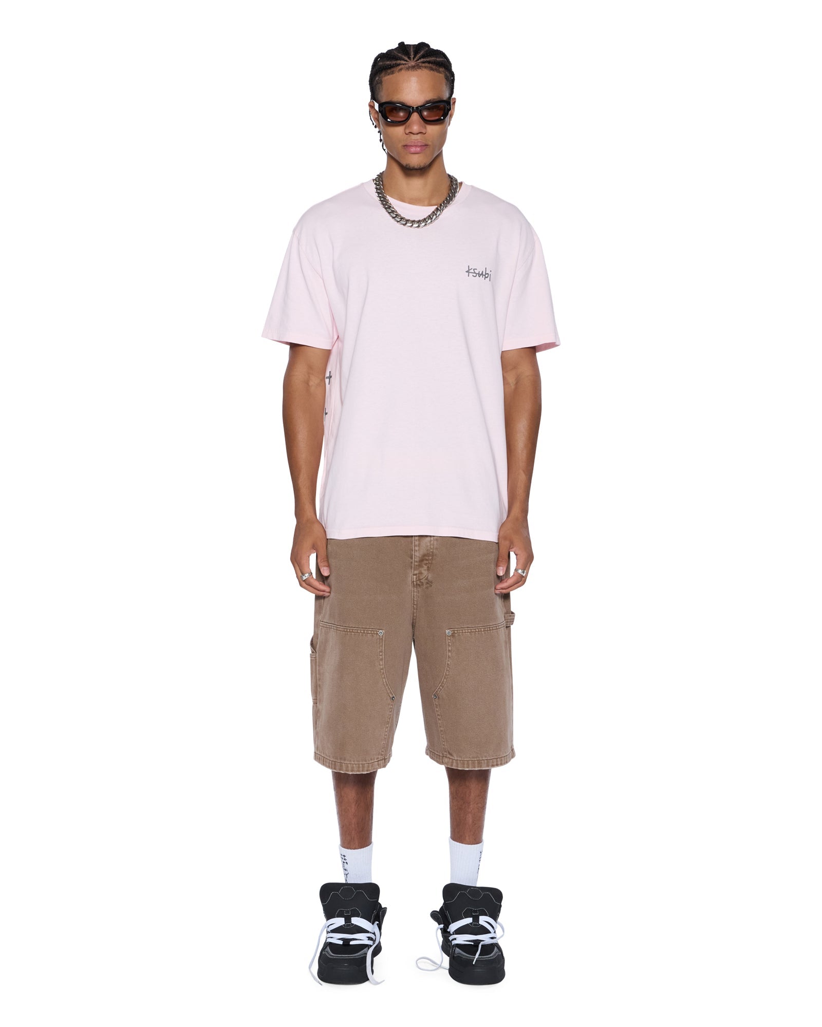 MENS  ALLDAY BIGGIE SS TEE ICE QUARTZ OVERSIZED TEES