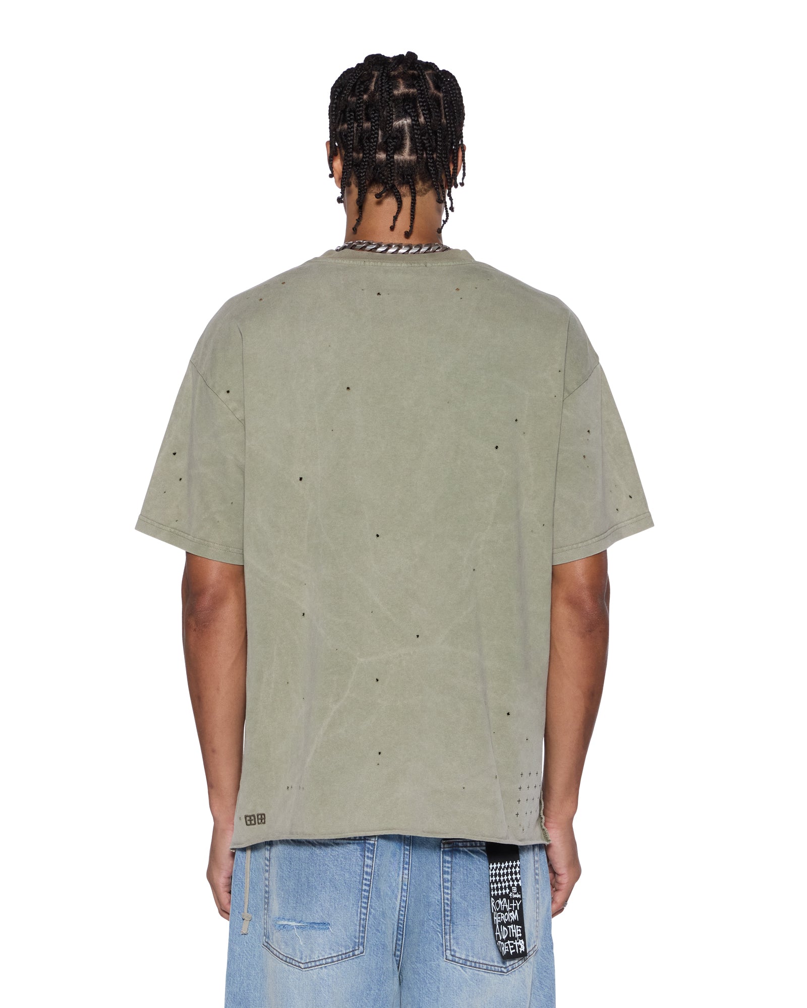 MENS  BLASTED EKCESS SS TEE OUTBACK OVERSIZED TEES