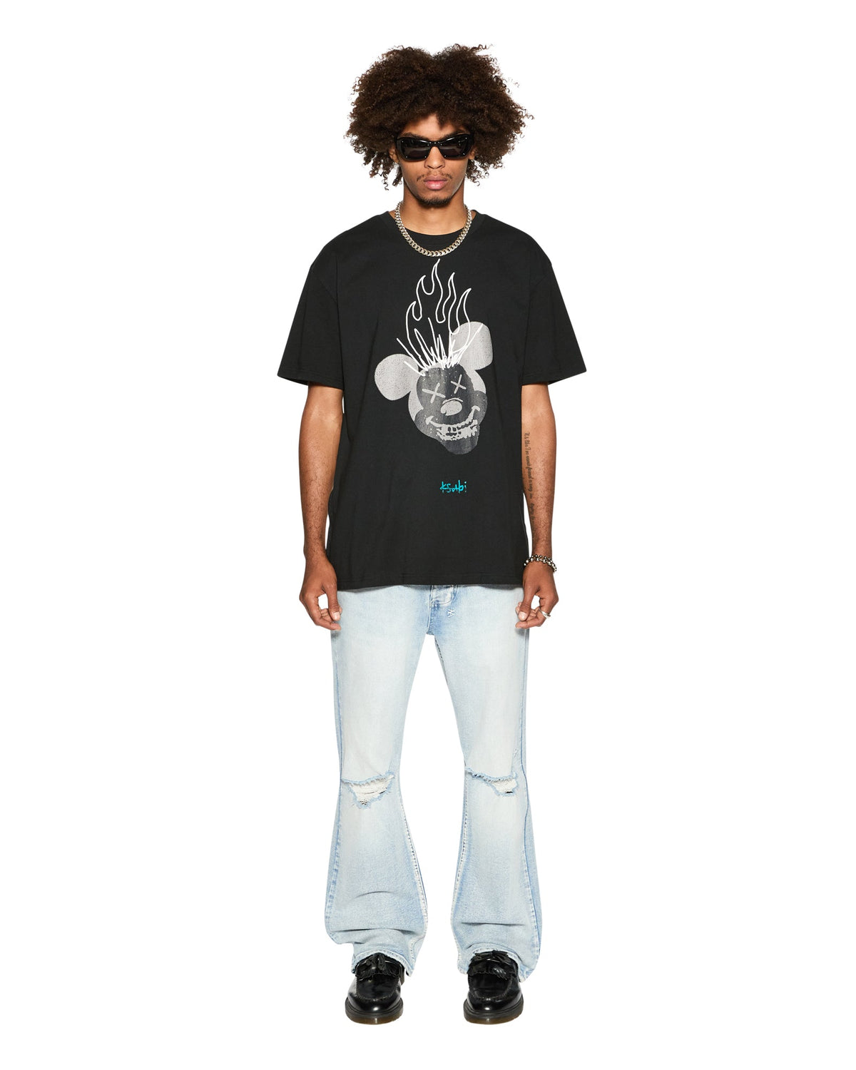 BURN BIGGIE SS TEE JET BLACK