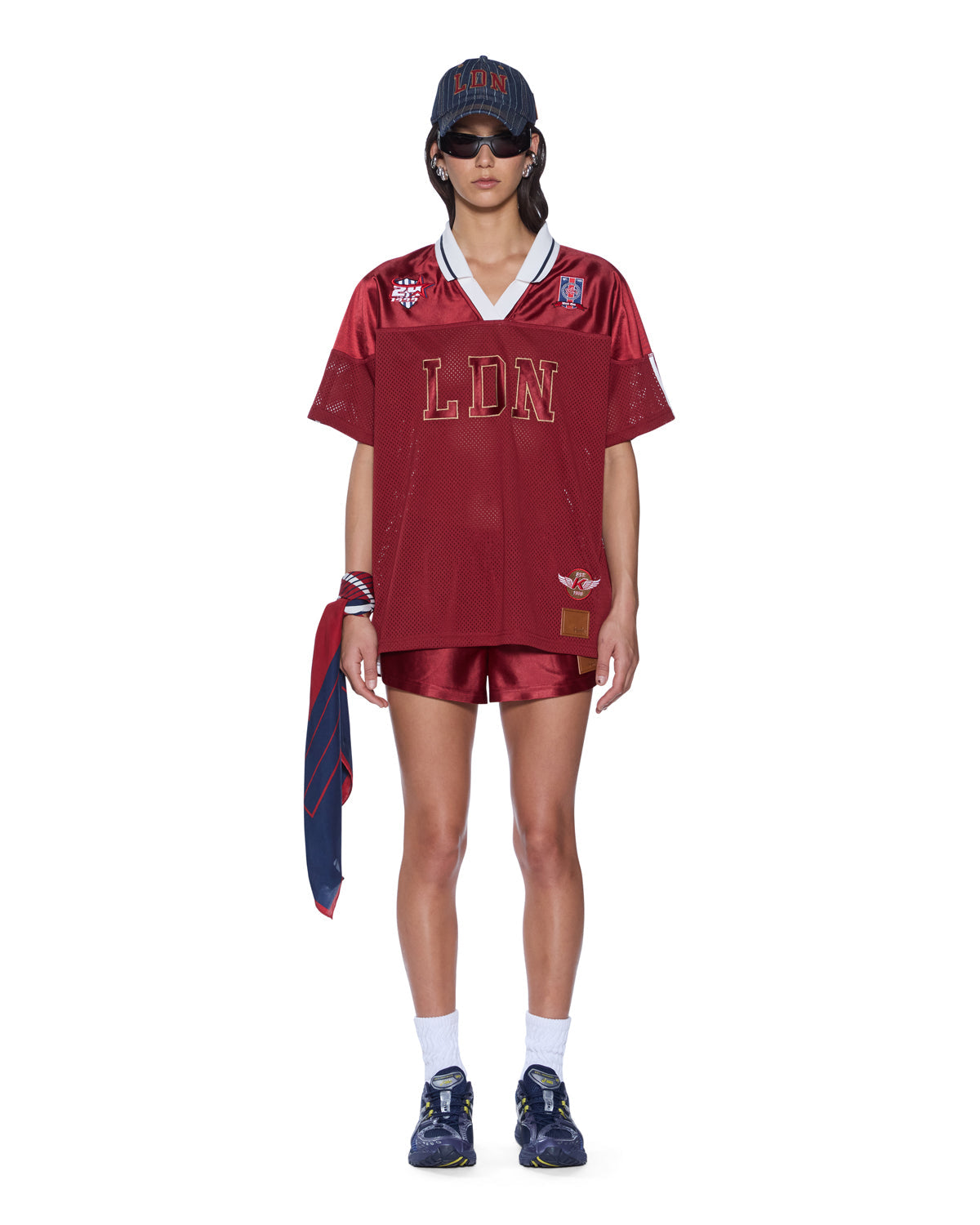 LDN BOYFRIEND SS JERSEY GARNET