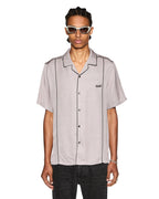 Mens Downtown Resort Ss Shirt Haze Regular Shirts - Purple