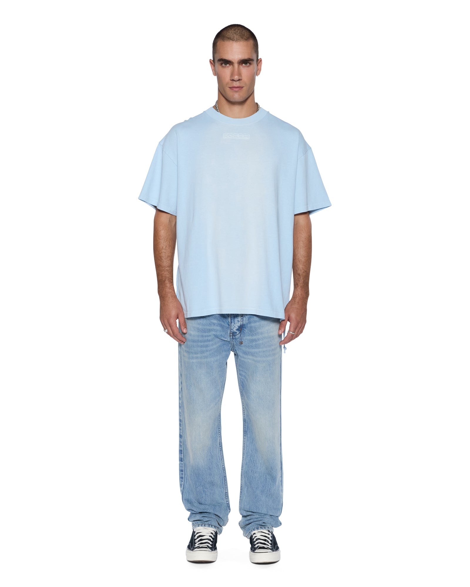 MENS  INTRUDER EKCESS SS TEE ICE MIST OVERSIZED TEES