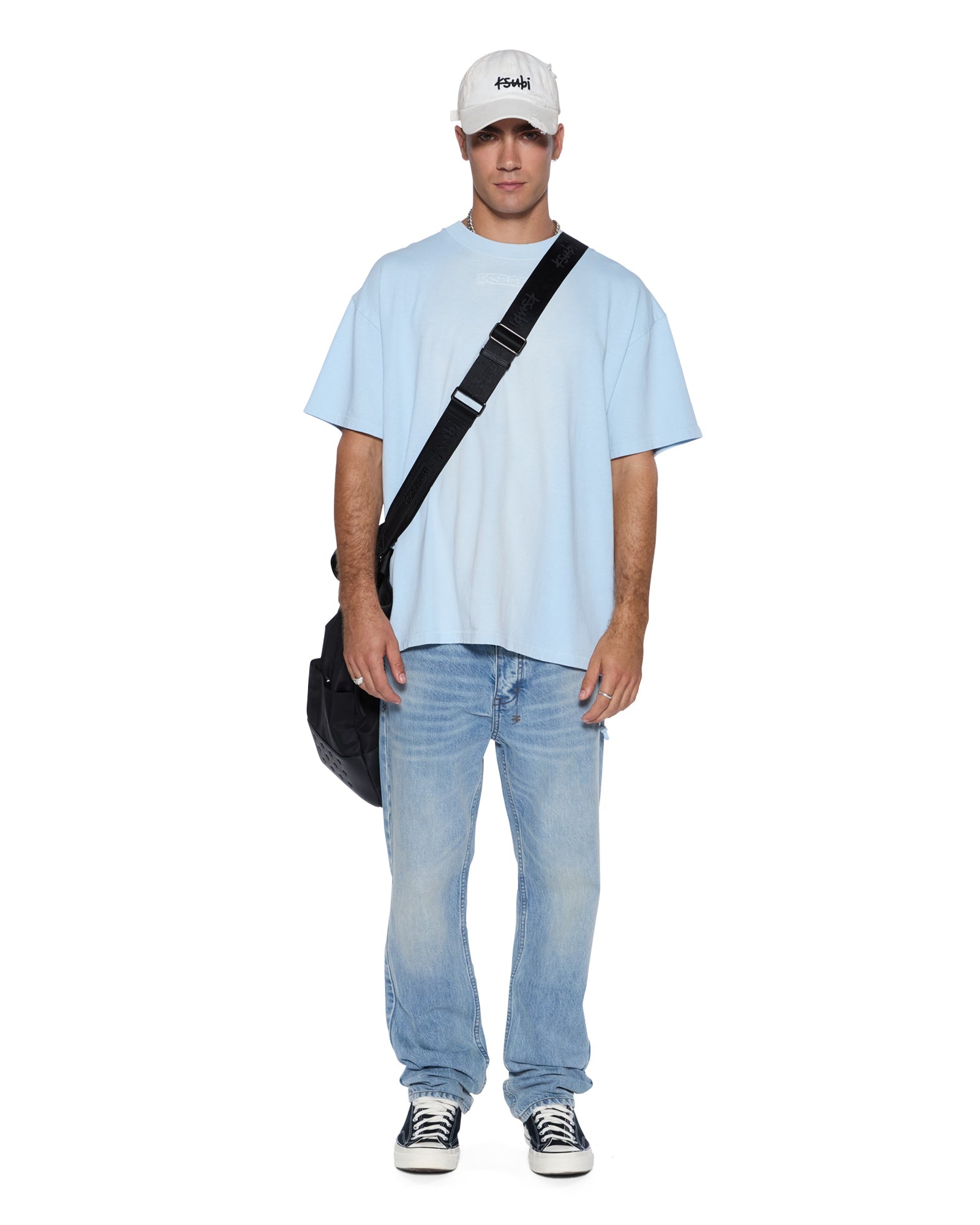 MENS INTRUDER EKCESS SS TEE ICE MIST OVERSIZED TEES