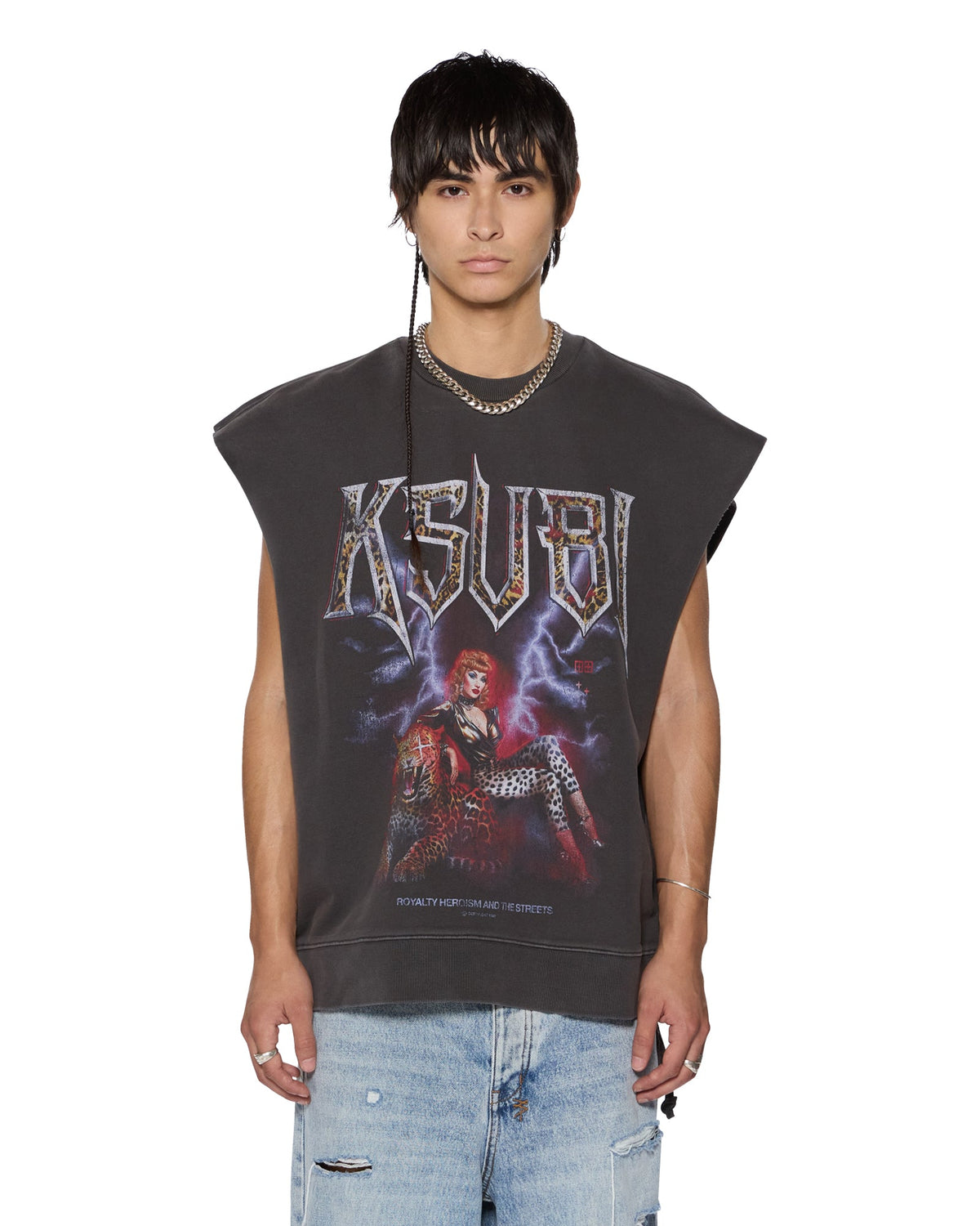 KINGDOM SLASH CREW FADED BLACK