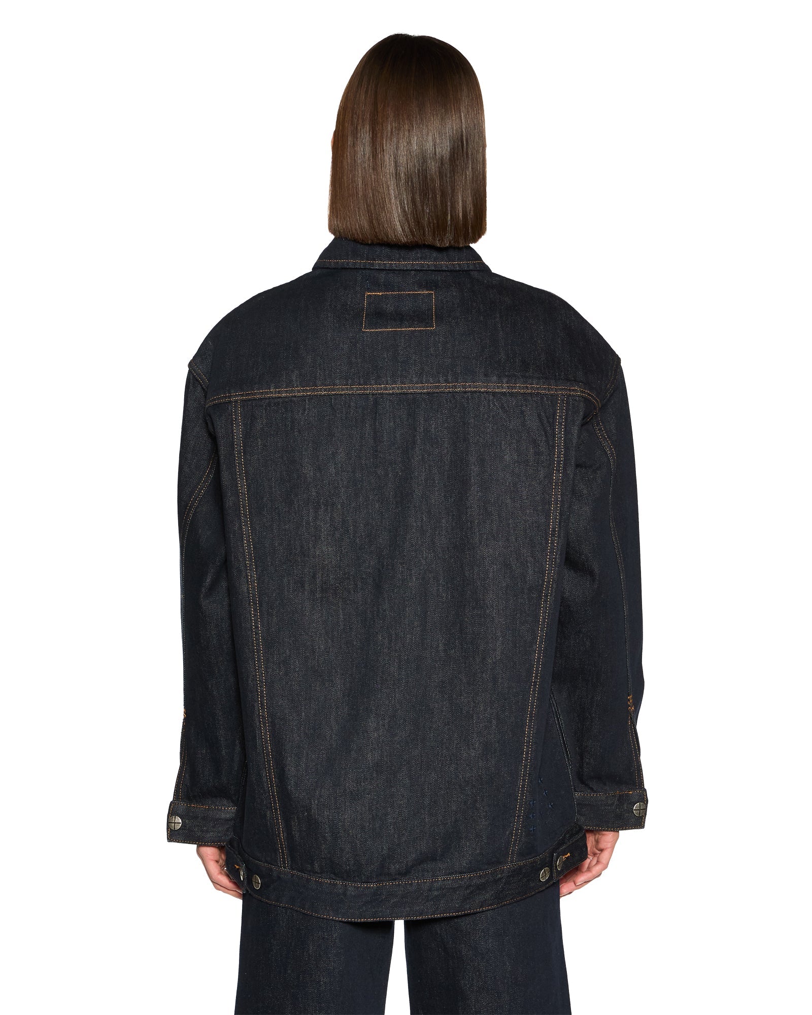 WOMENS  LONGLINE TRUCKER ORIGINAL OVERSIZED JACKETS