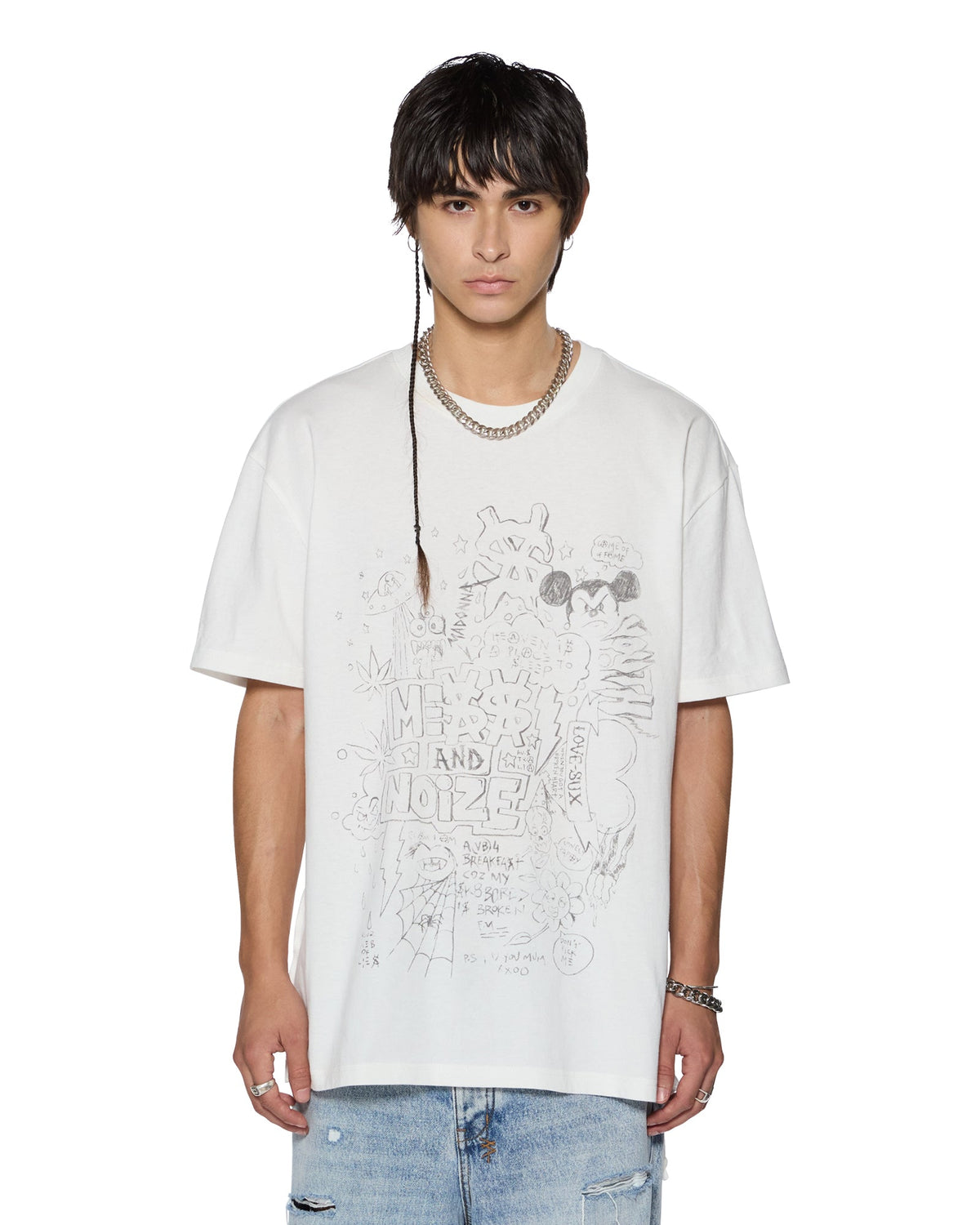 NOIZE BIGGIE SS TEE VINTAGE WHITE