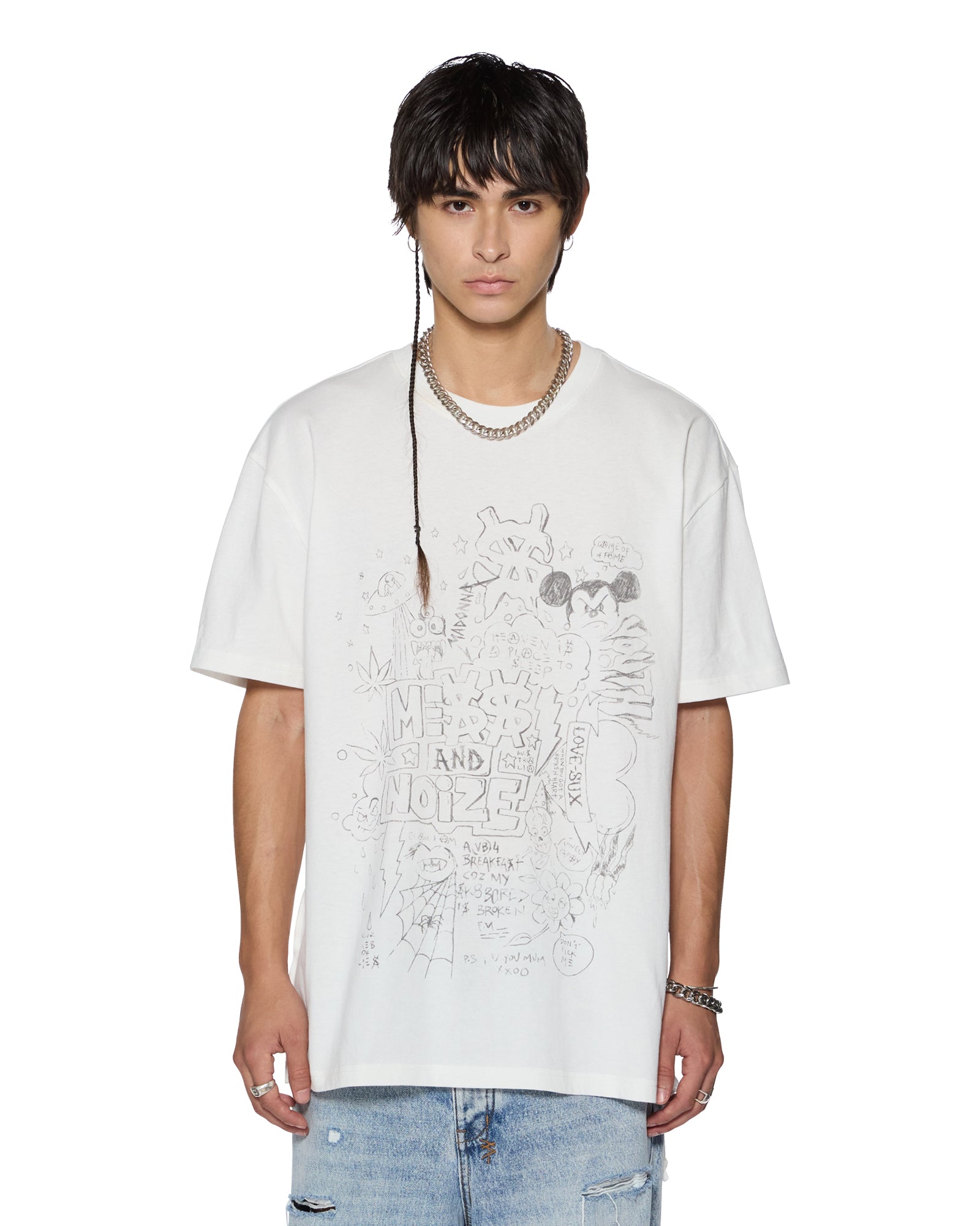 NOIZE BIGGIE SS TEE VINTAGE WHITE