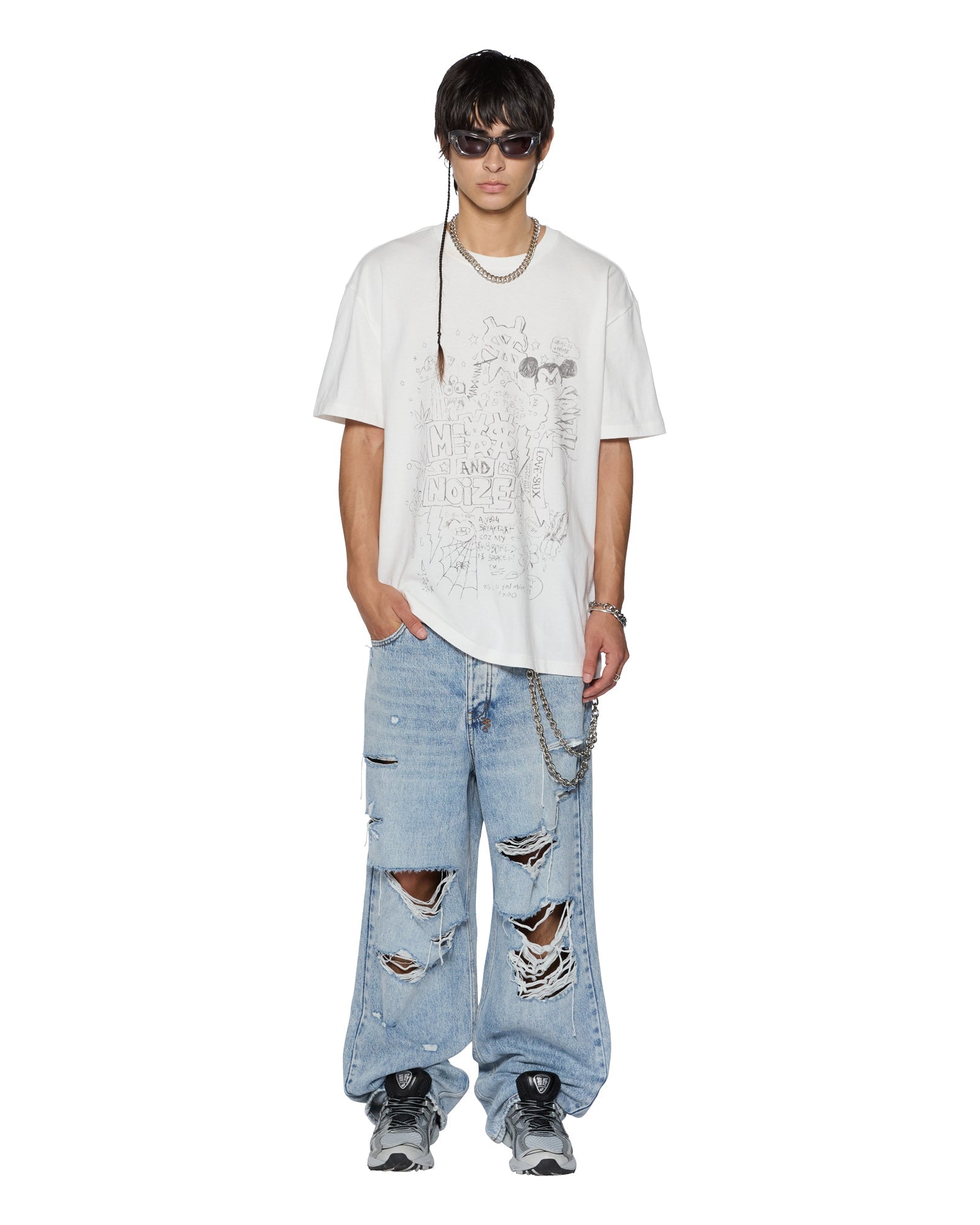 NOIZE BIGGIE SS TEE VINTAGE WHITE