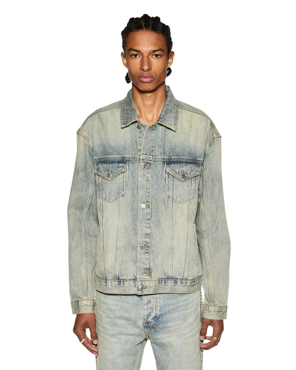 Mens Oh G Jacket Stagelight Oversized Jackets - Denim