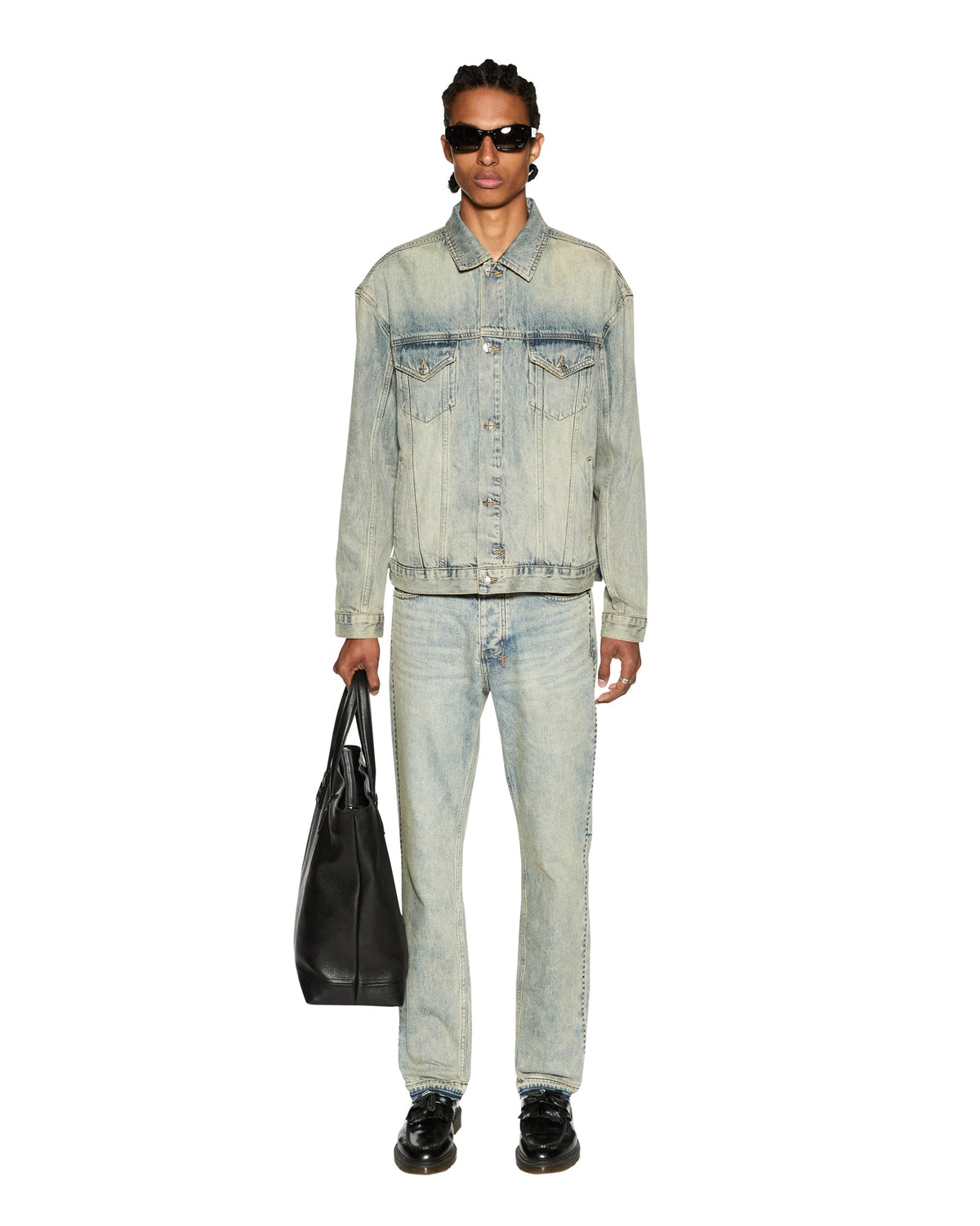Mens Oh G Jacket Stagelight Oversized Jackets - Denim