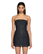 Womens Hotline Dress Original Snaps Fitted Dresses - Denim