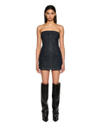 Womens Hotline Dress Original Snaps Fitted Dresses - Denim