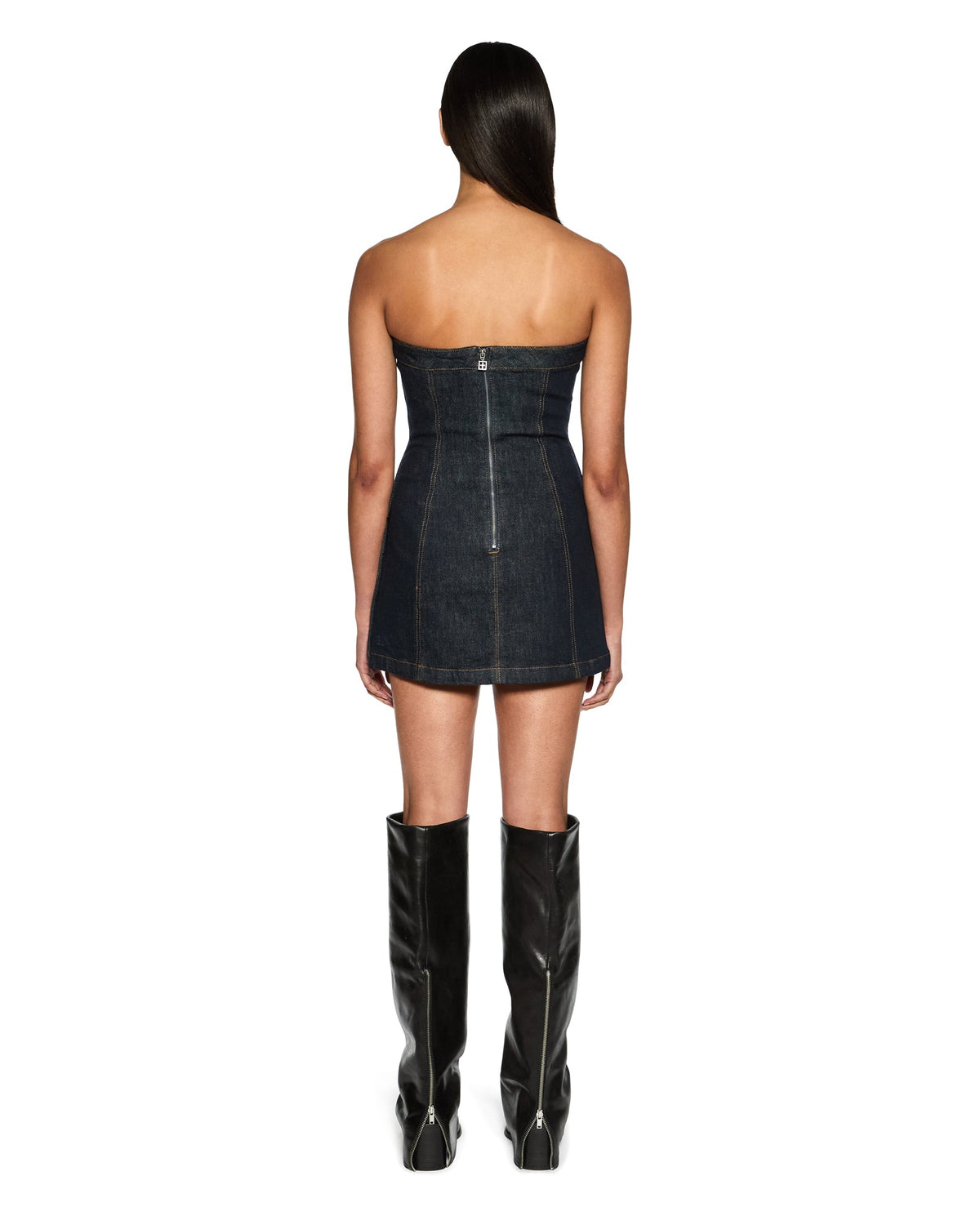Womens Hotline Dress Original Snaps Fitted Dresses - Denim