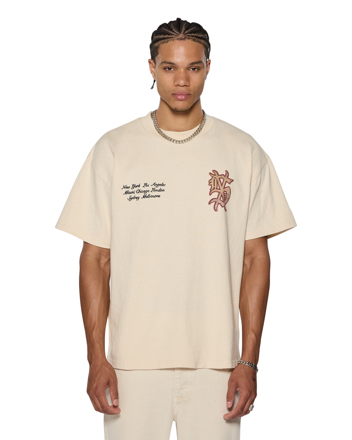 PLAYOFF EKCESS SS TEE DUSTY DESERT