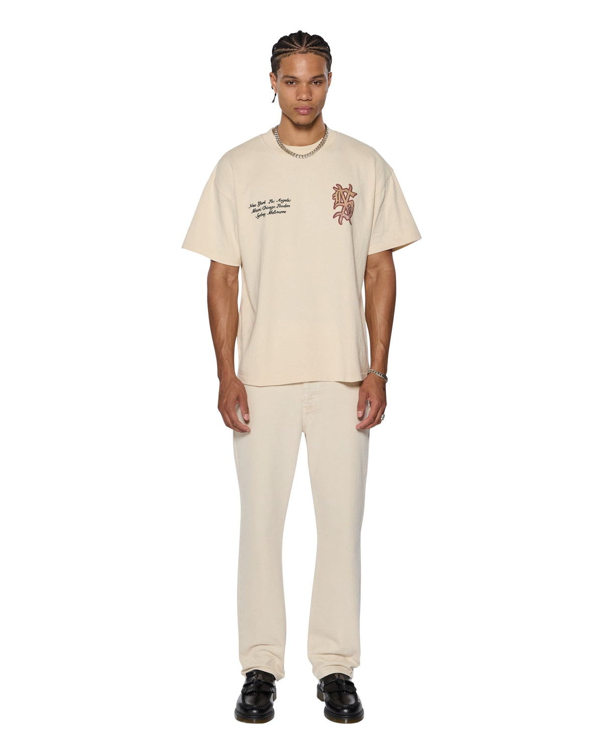 PLAYOFF EKCESS SS TEE DUSTY DESERT