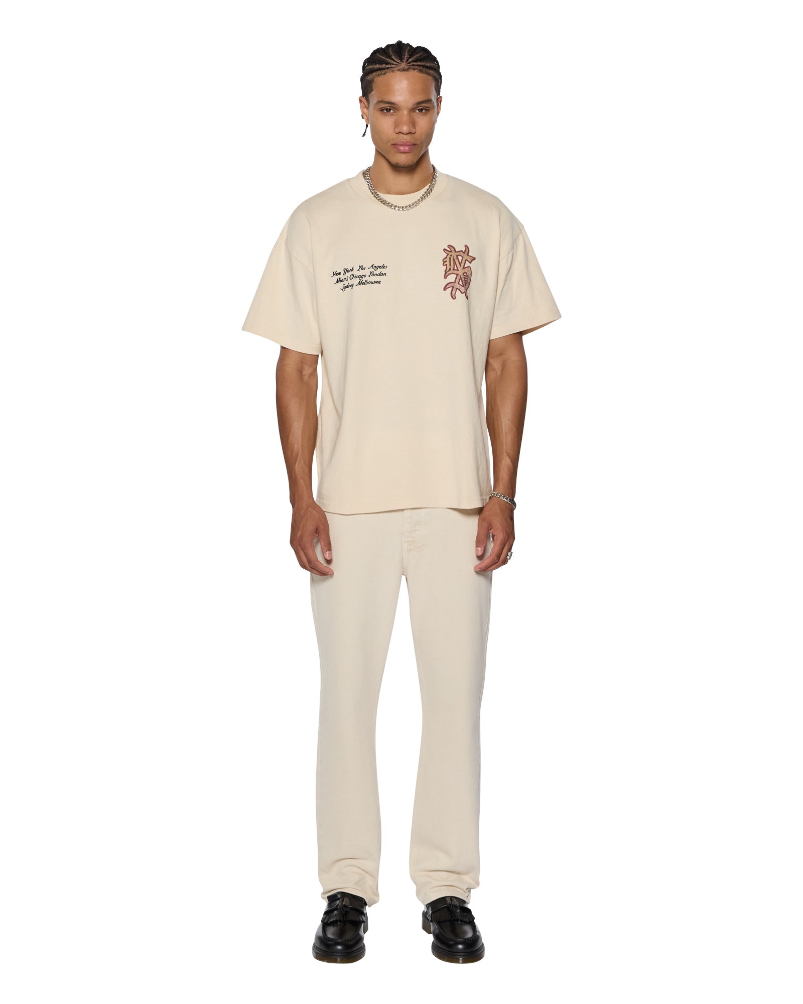 PLAYOFF EKCESS SS TEE DUSTY DESERT