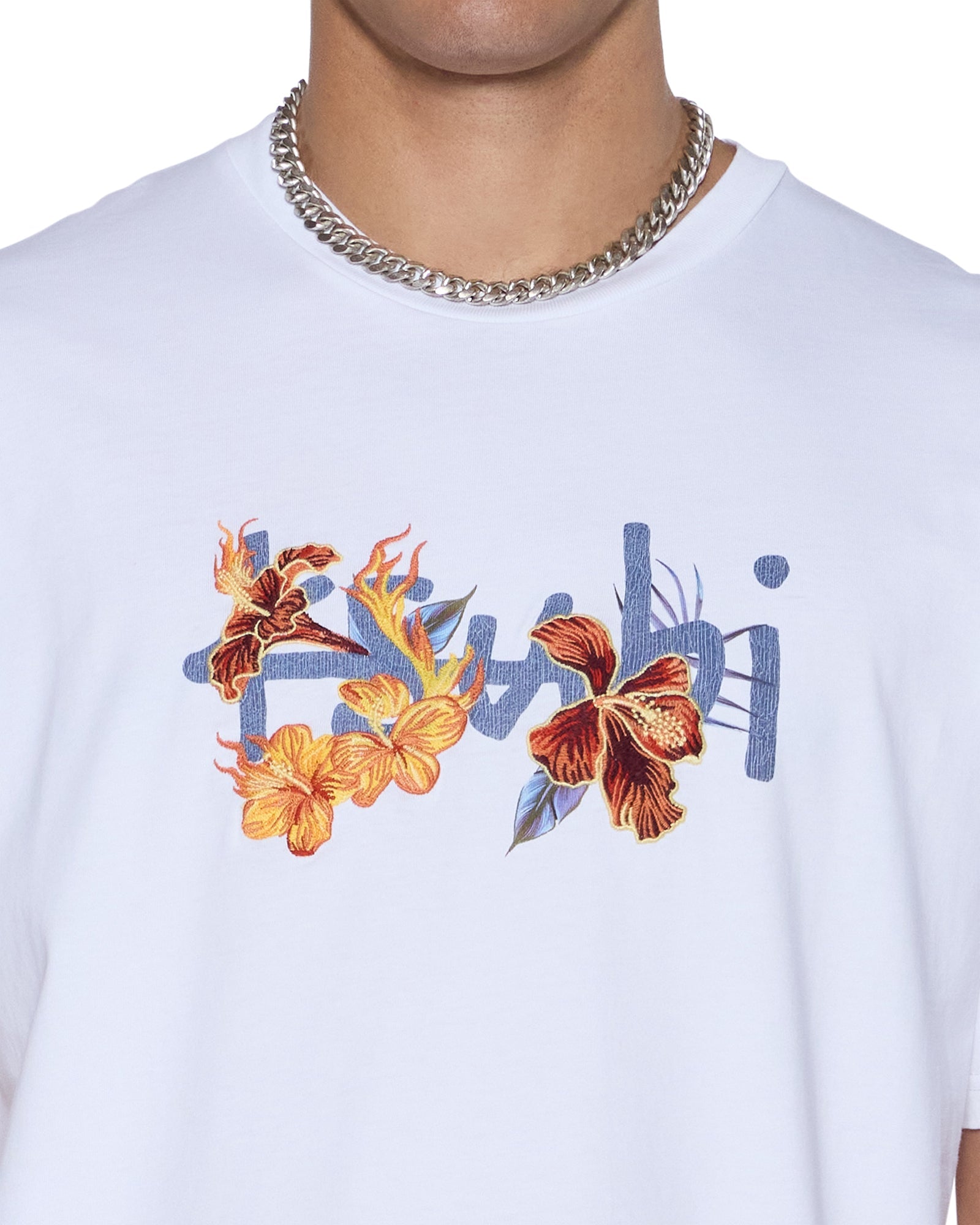 MENS  ROMEO BIGGIE SS TEE TRU WHITE OVERSIZED TEES