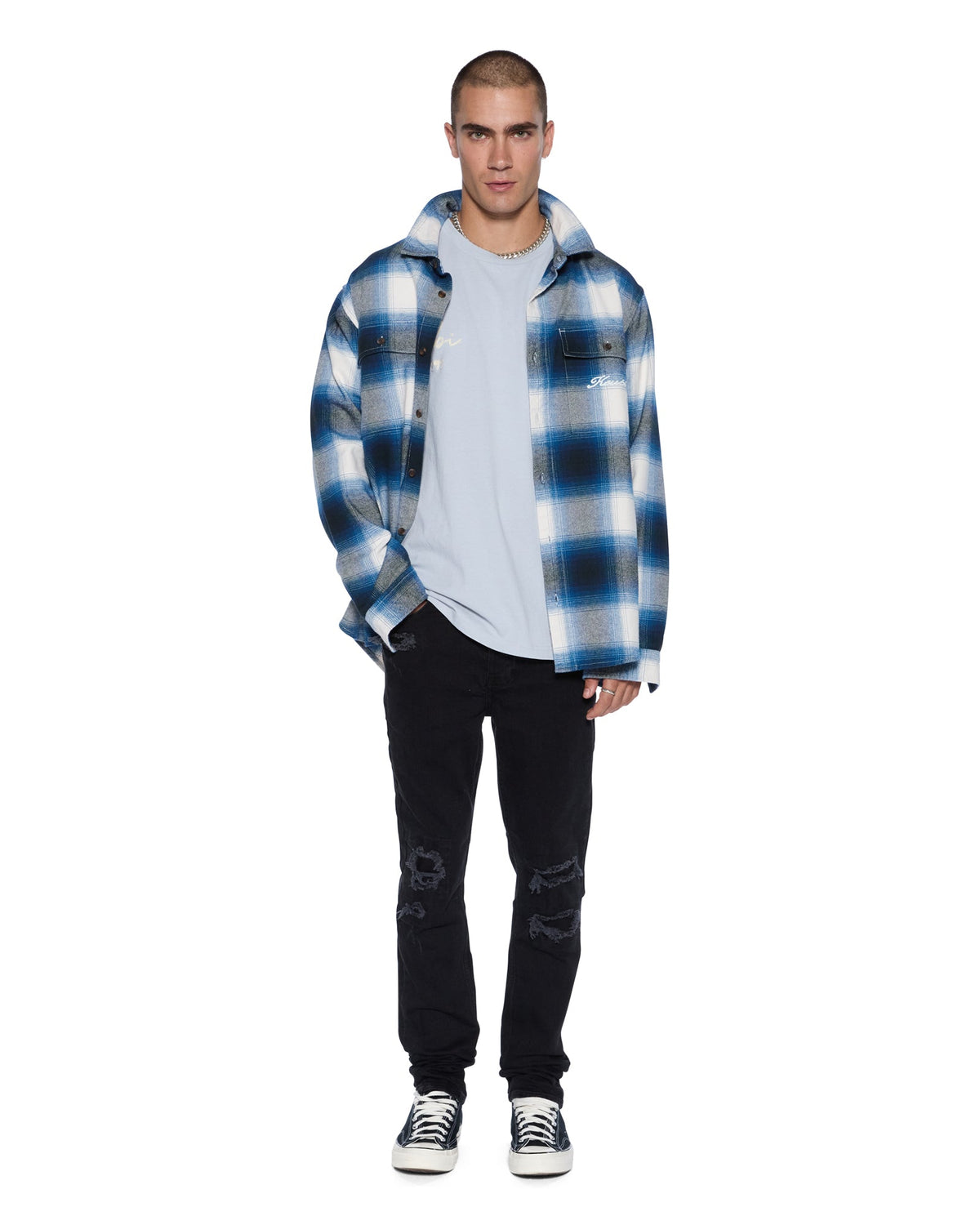 SALUD BIGGIE SS TEE BLUE MIST