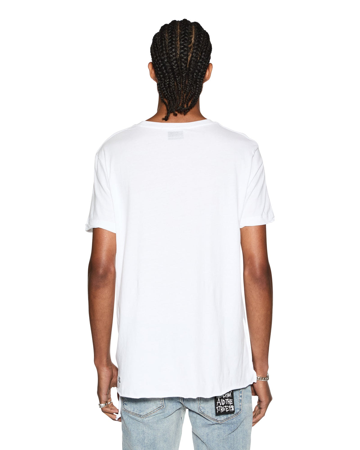 MENS SEEING LINES SS TEE WHITE TEES