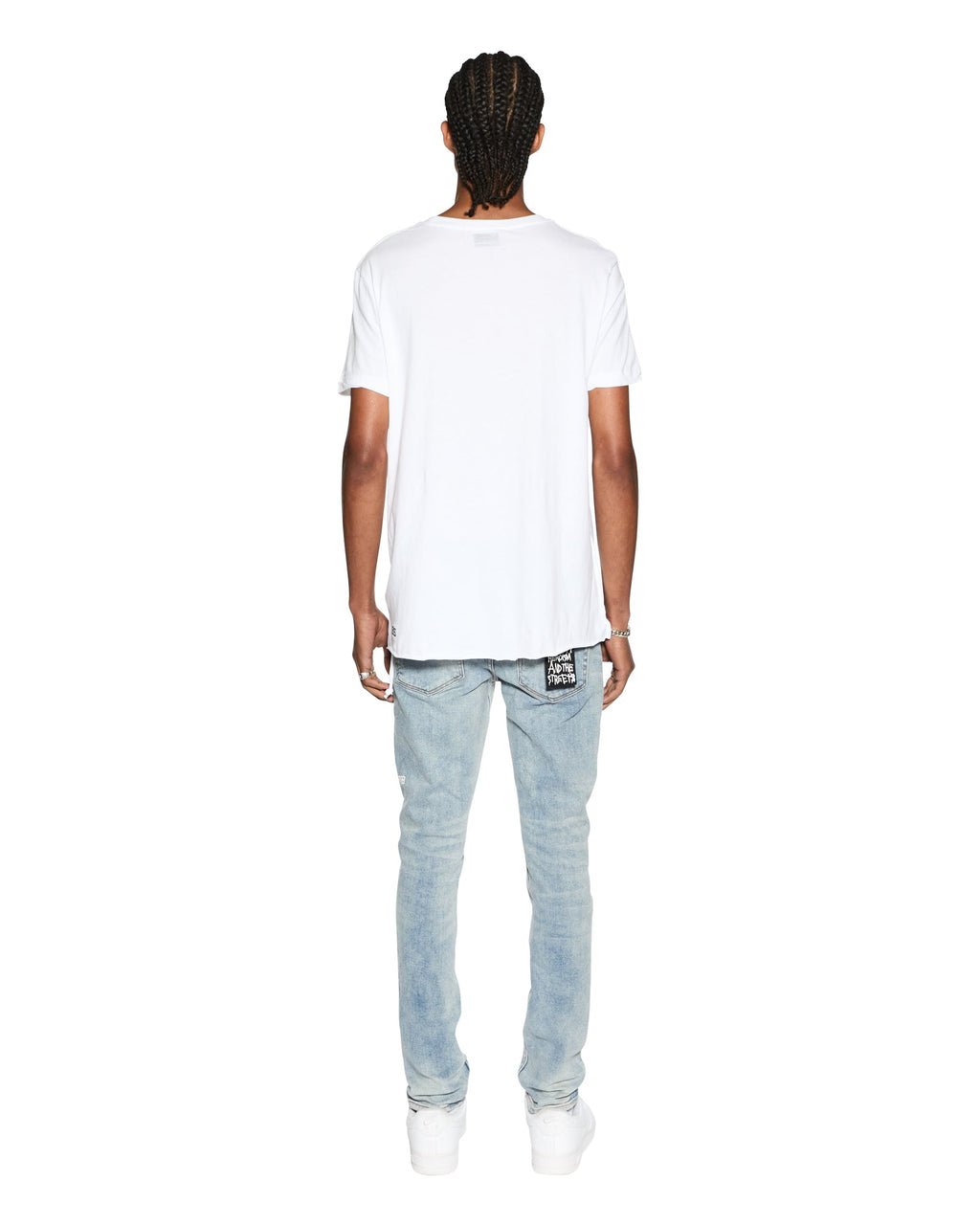 MENS SEEING LINES SS TEE WHITE TEES