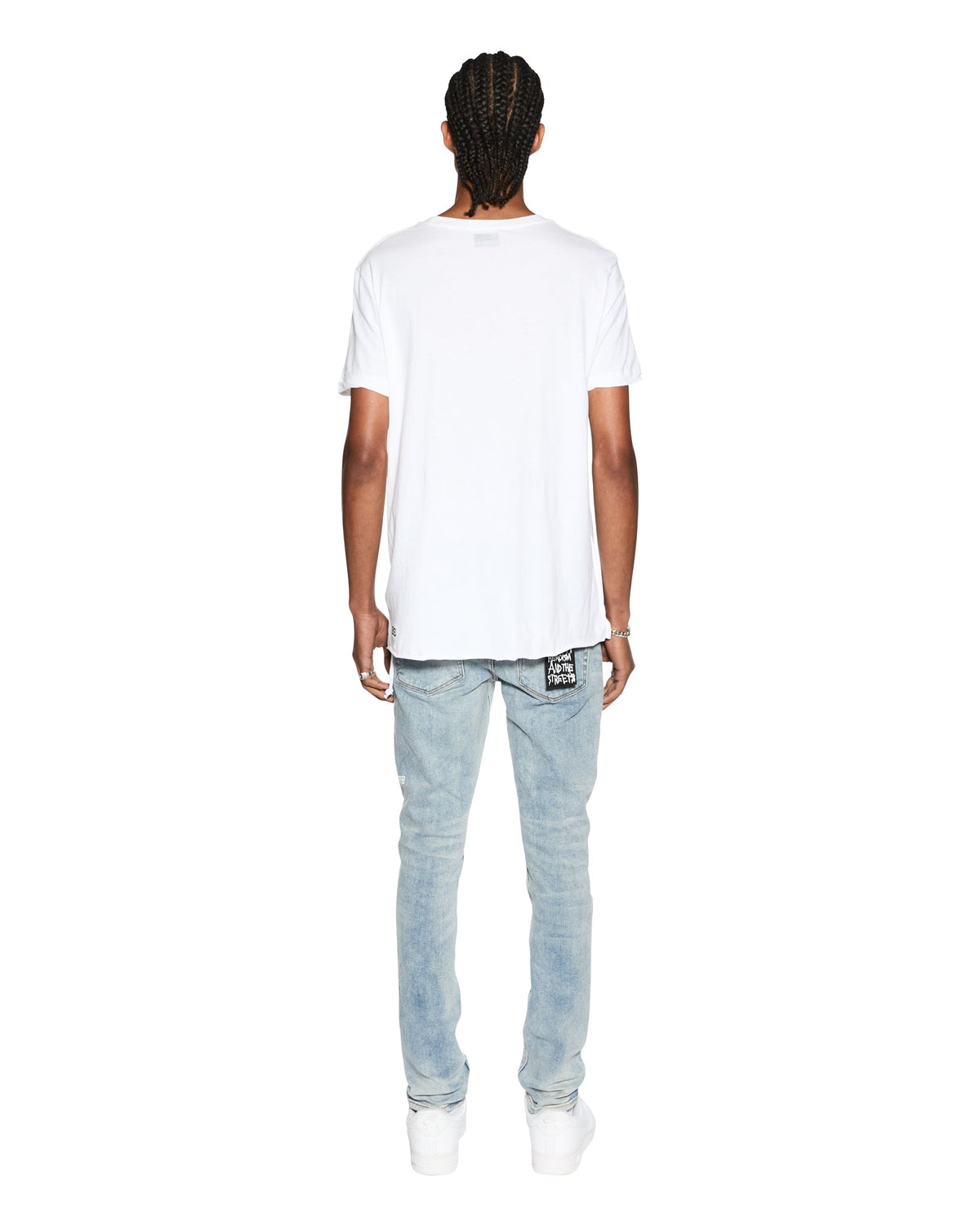 MENS SEEING LINES SS TEE WHITE TEES
