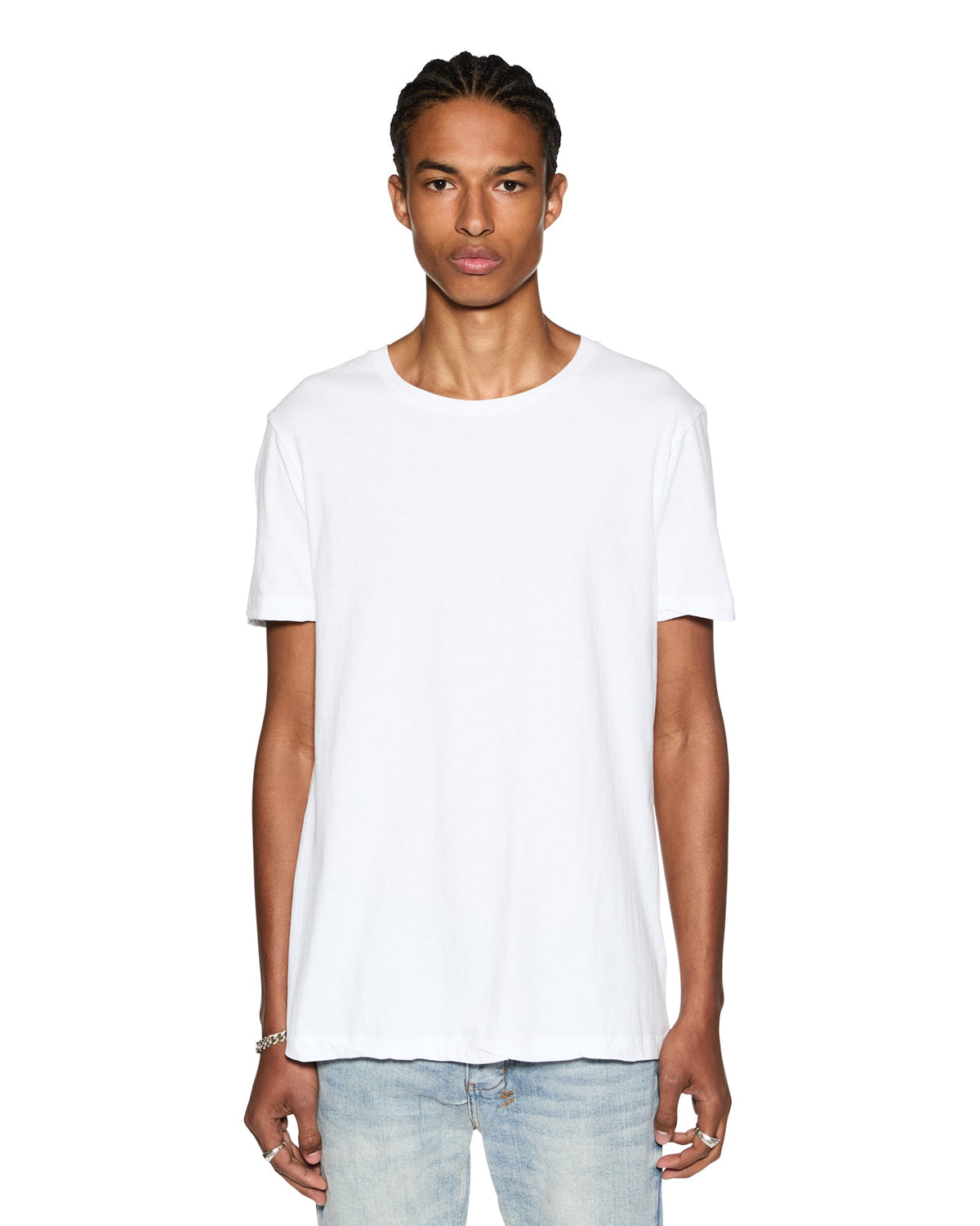 MENS SEEING LINES SS TEE WHITE TEES