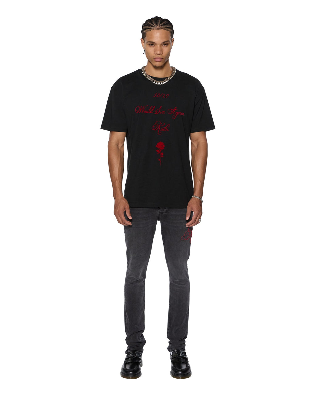 MENS VAN WINKLE BLACK ROKK DENIM JEANS