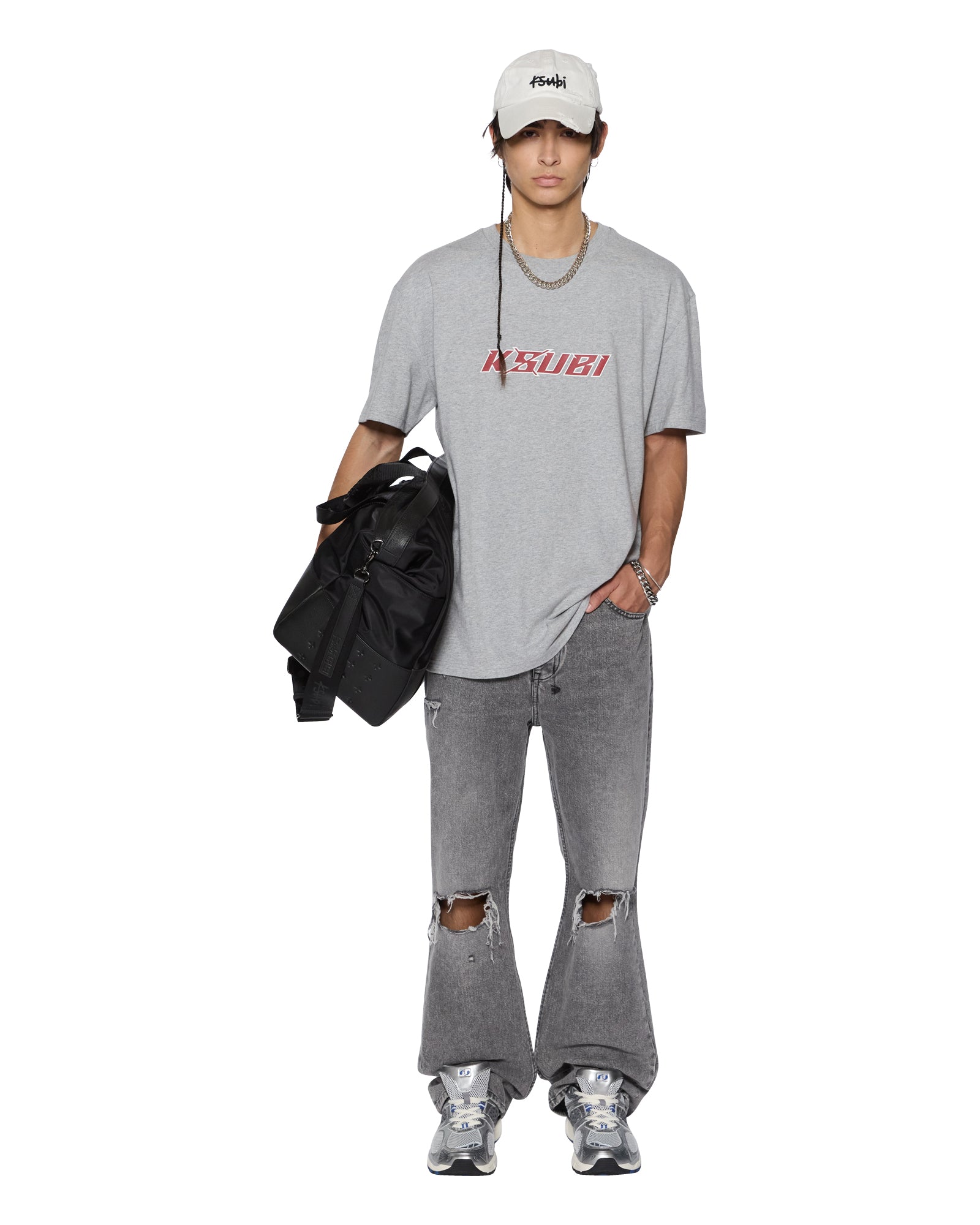 STINGER BIGGIE SS TEE GREY MARLE