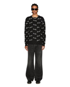 MENS BRONKO EMBLEM BLACK DENIM JEANS