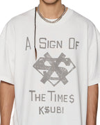 MENS THE SIGN EKCESS SS TEE ANTIQUE WHITE TEES