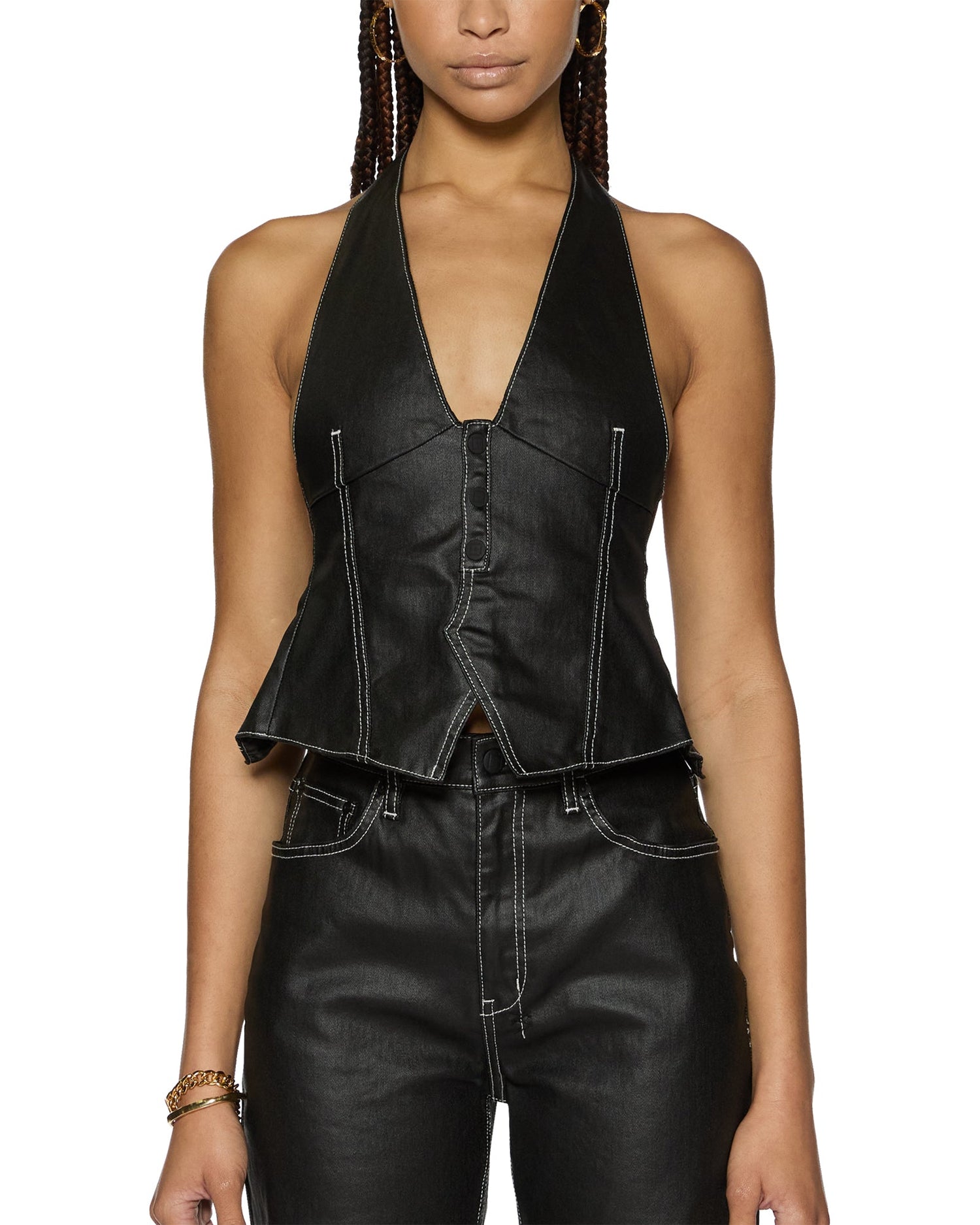 VALENTINA HALTER TOP SLICKER