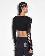WOMENS FANTASY TOP BLACK FASHION TOPS