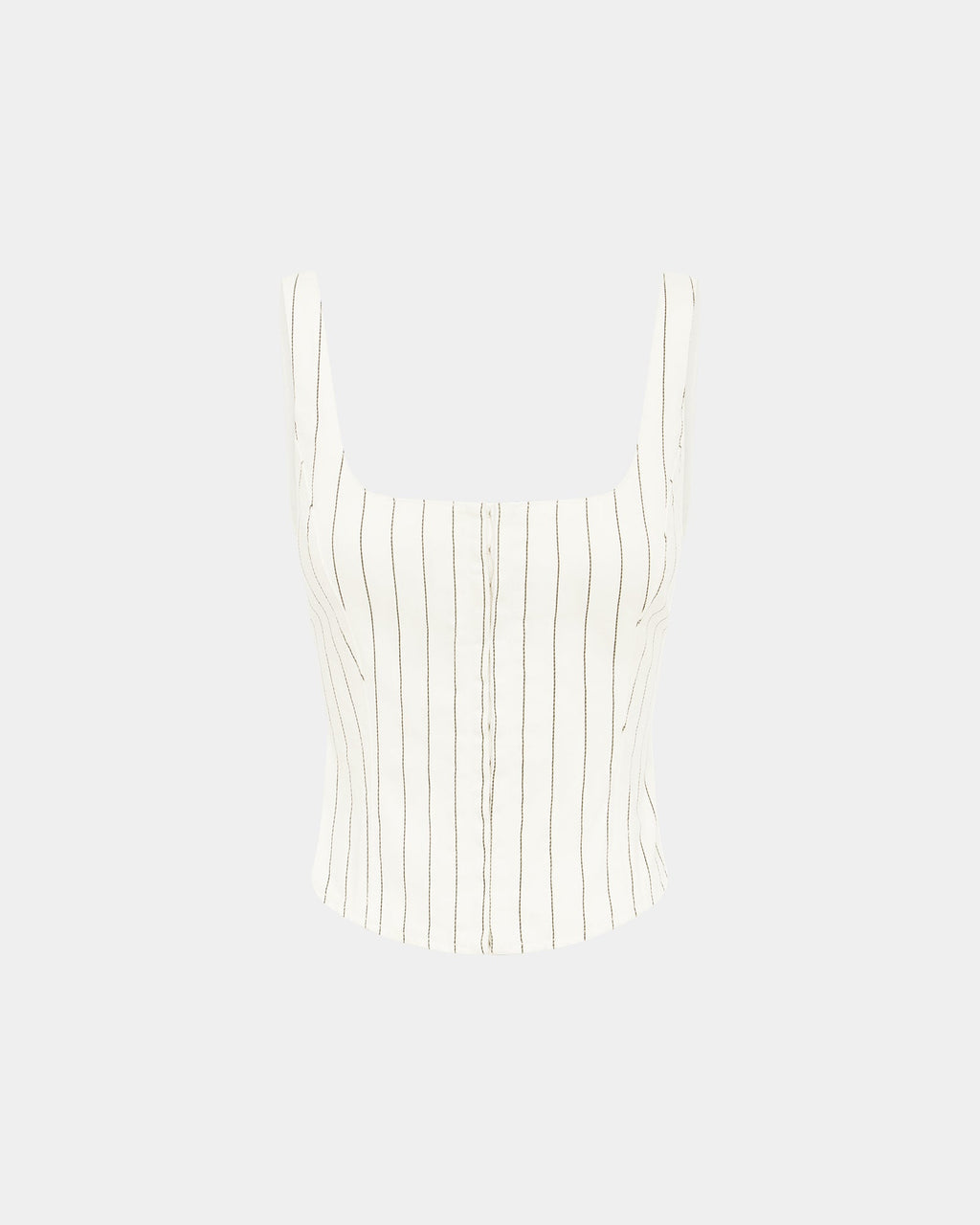 Womens Gigi Bustier Prophetik Fitted Fashion Tops - White